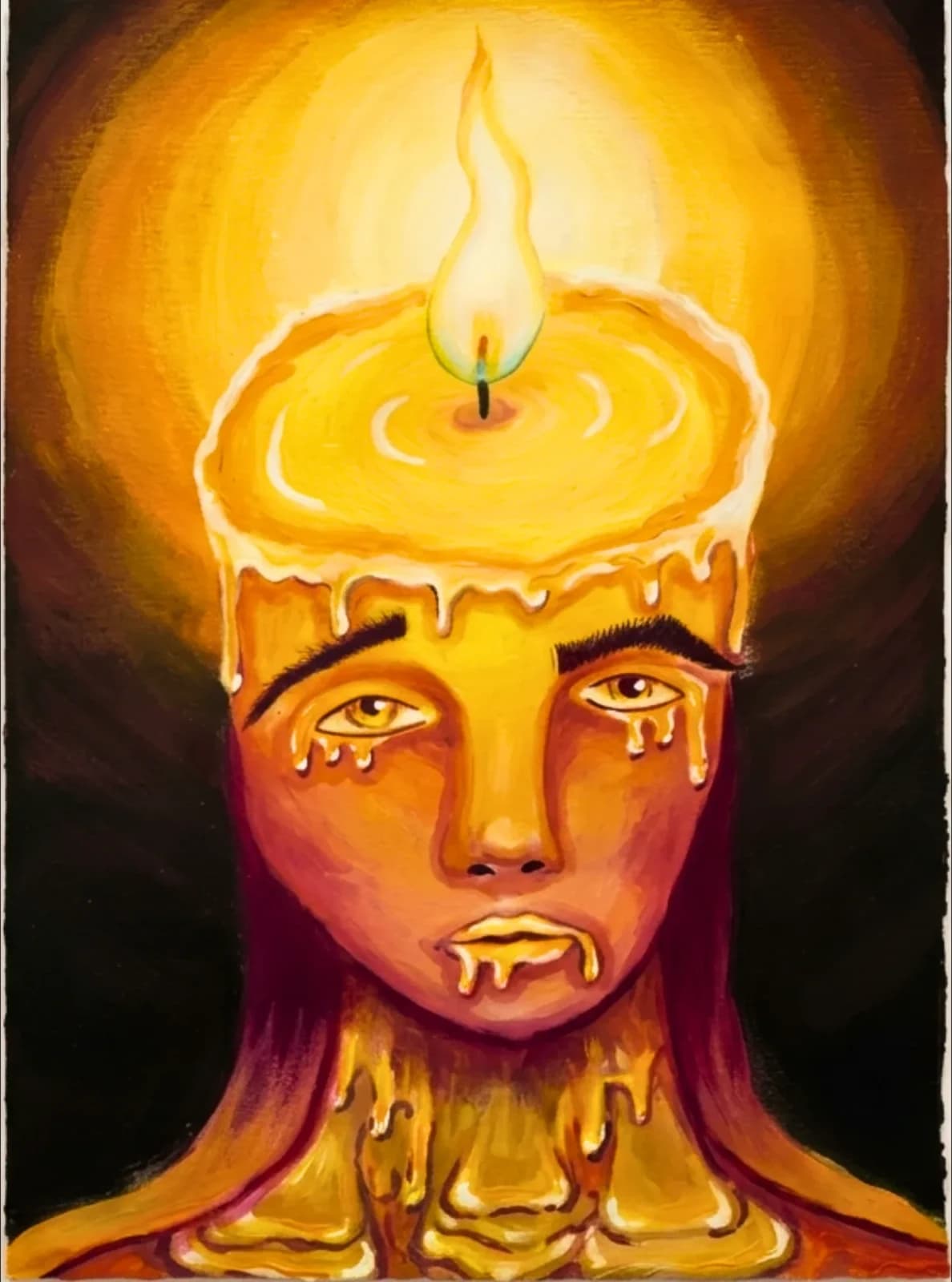 Burnout · pintura original de Nancy