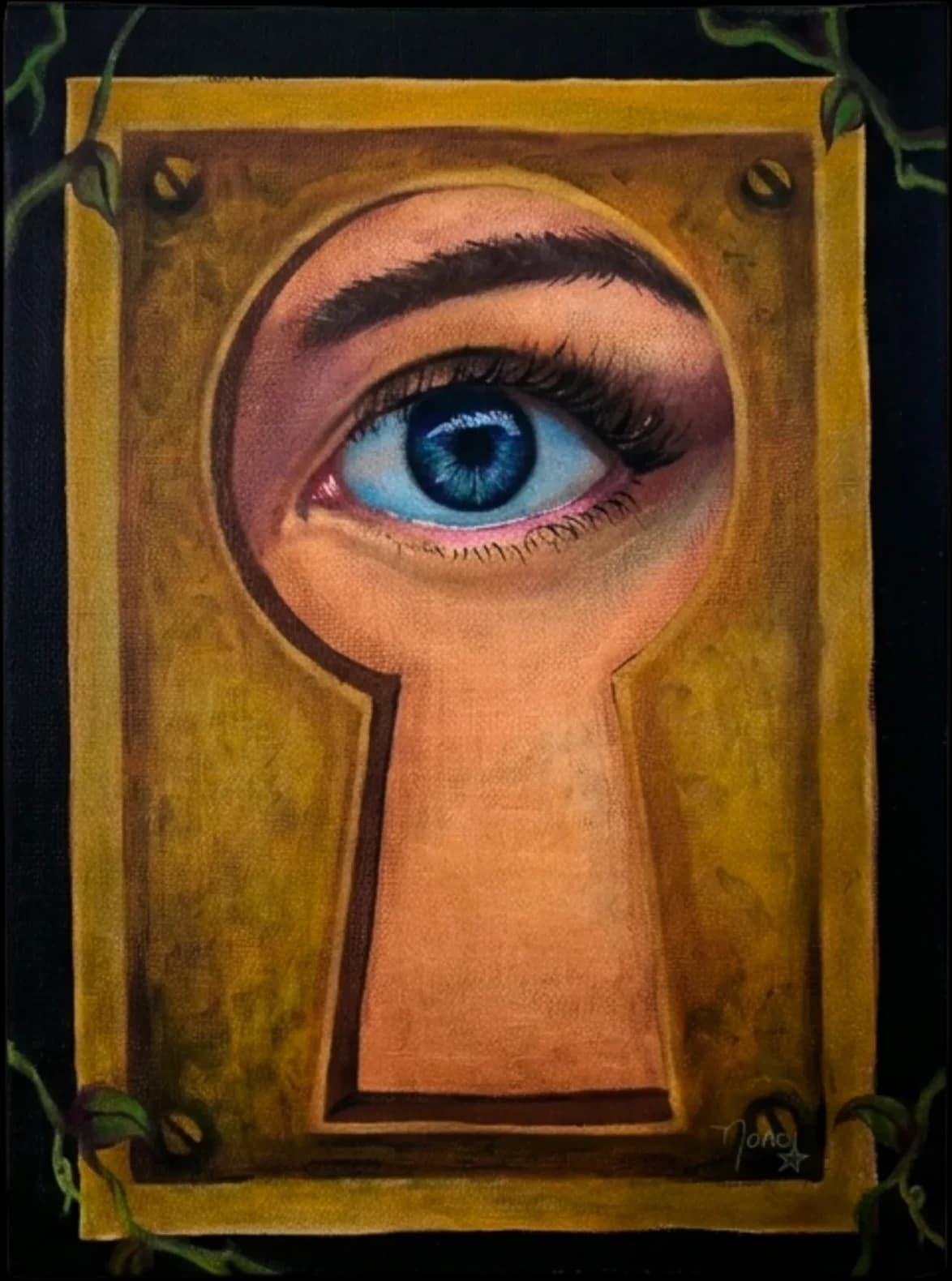 Ojito · pintura original de Nancy